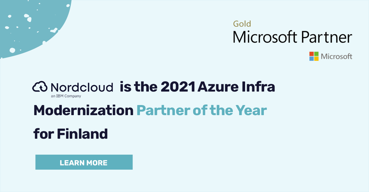 2021 Microsoft Azure Infra Modernication Partner of the Year