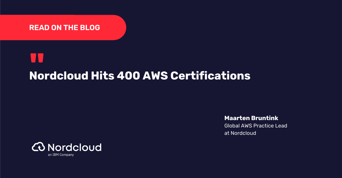 Nordcloud Hits 400 AWS Certifications
