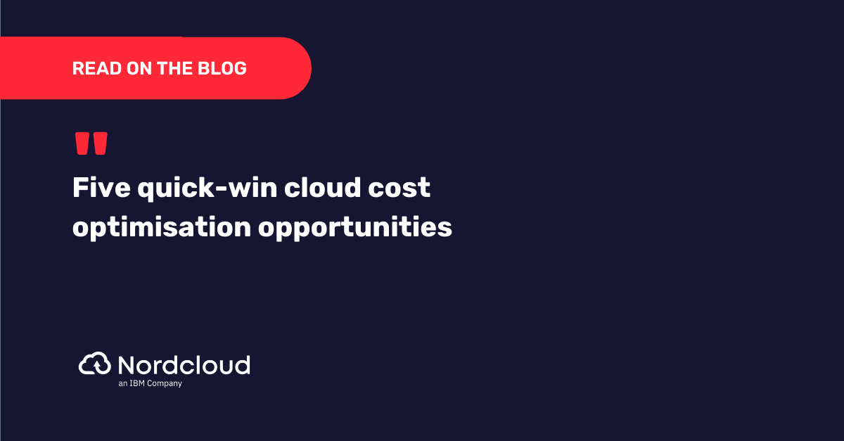 cloud cost optimisation opportunities