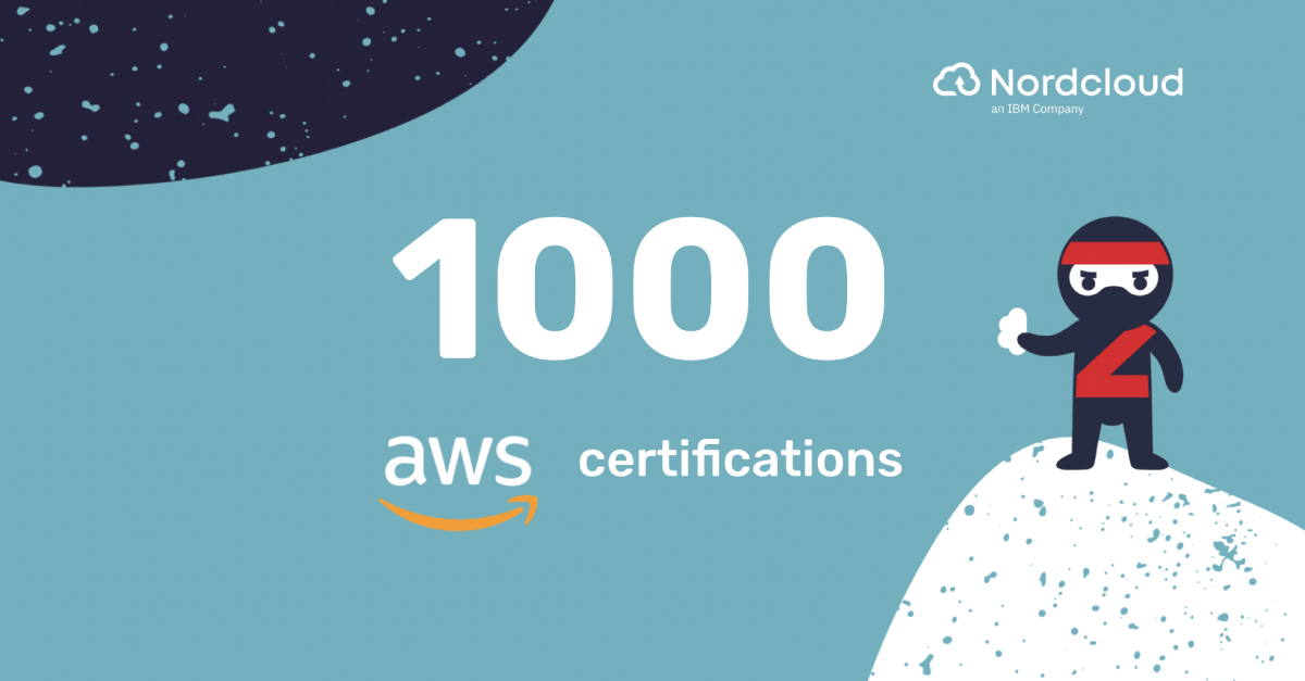 1,000 AWS certifications,